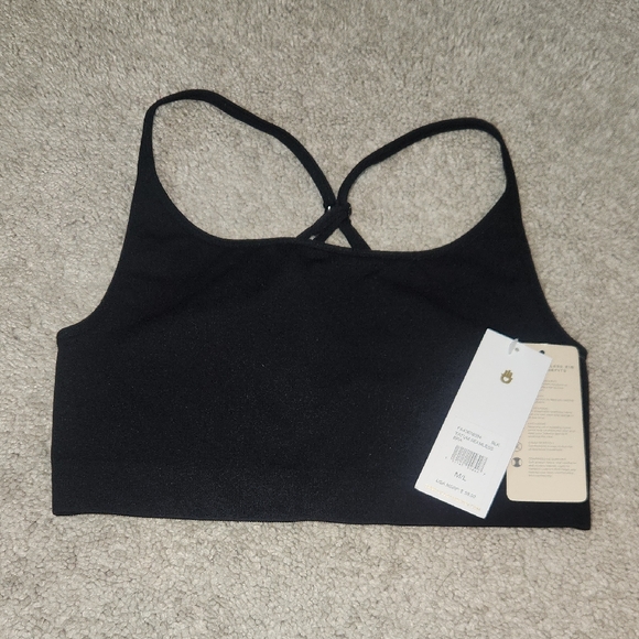 Spiritual Gangster Tatum Seamless Bra Black Sports Bra - Picture 2 of 4